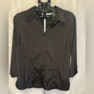 Architect Black Button Up Blouse